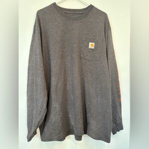 SOLD OUT 
Carhartt Charcoal Long Sleeve Men's Tee